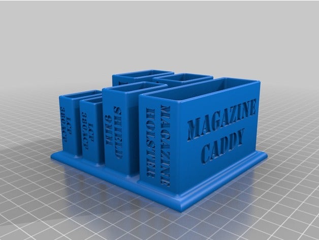 rivista & mag fondina caddy utensili caselle 3D print model - Mito3D