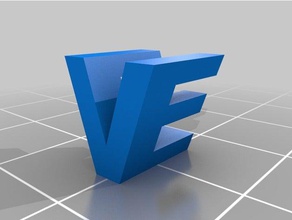 my customized two letter sculpture sculptures 3d print model - Mito3D