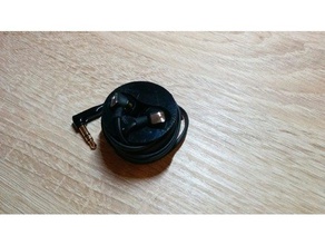 - écouteurs tube L'impression 3d earpod earpods gadget le titulaire 3d print model - Mito3D