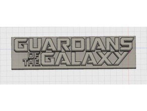 guardians galaxy logo signs & logos movie 3d print model - Mito3D