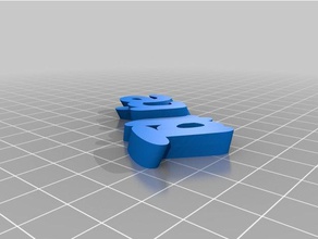 chapa tdarte Schlüsselanhänger kundengebundene 3d print model - Mito3D