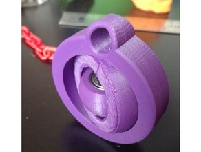 giroscópio de chaveiro arte interativa 3d print model - Mito3D