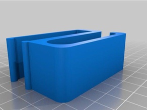 15mm thick desk cable holder organization customized 3d print model - Mito3D