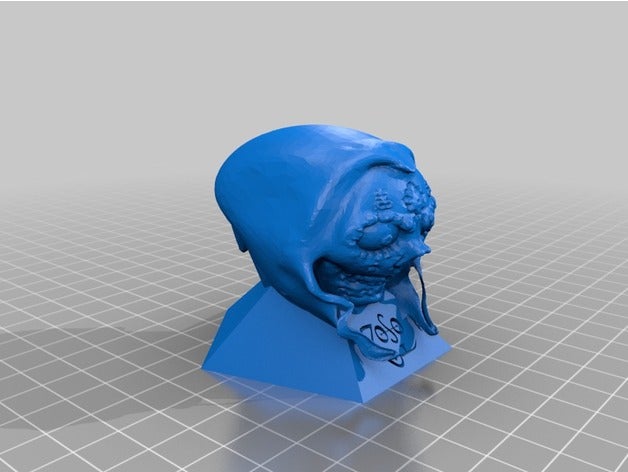 satanique crâne en sucre statue L'impression 3d à capuchon le 3D print model - Mito3D