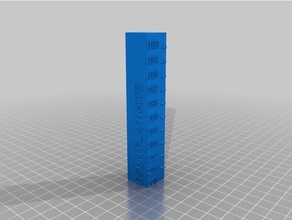 esun pla white temperature calibration tower 3d printing tests customized 3d print model - Mito3D