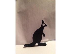 kanguru Anahtarlık 3d baskı hayvan sevimli 3d print model - Mito3D