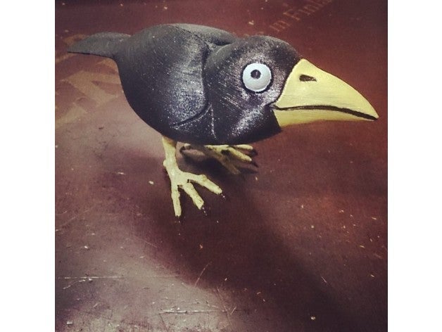 corbie-4 behoben Tiere Tier animales Vogel Vögel verrückt crow cuervo divertido pajaro p jaros raven 3D print model - Mito3D