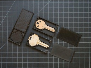key holder - low profile magnetic household emtek kwik set kwikset 3d print model - Mito3D