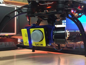 piastra di montaggio sj5000x fotocamera r c i veicoli brushless gimbal dji f450 3d print model - Mito3D