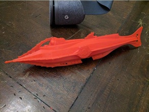 nautilus reparado inferior de la poli props 3d print model - Mito3D