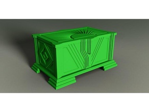 estilo art deco caixa decoração a arte 3d print model - Mito3D