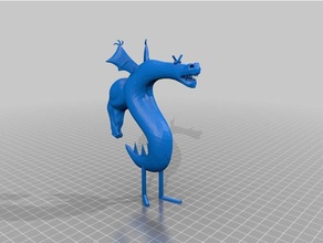 trogdor Kreaturen burninator homestarrunner homestar runner 3d print model - Mito3D