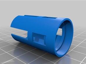flashhider nerf 20 mm de cañón hobby nerfbarrel vengador 3d print model - Mito3D