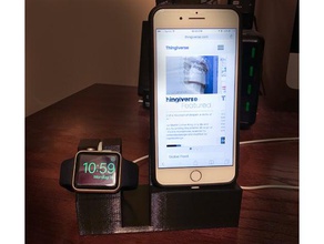 iphone 7+ ipek kılıf apple watch dock cep telefonu durumda 7 plus 3d print model - Mito3D