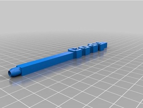 retrò font di word penna - cody art su misura 3d print model - Mito3D