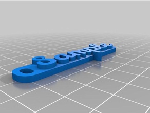 sample 2 keychains customized 3d print model - Mito3D