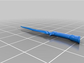 ébano punhal - skyrim jogos bethesda cosplay prop de arma traje elder scrolls espada 3d print model - Mito3D