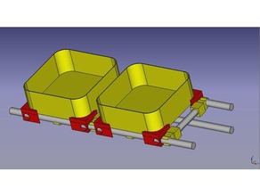 16mm conduit shelf system organization tube installationsrohr 3d print model - Mito3D