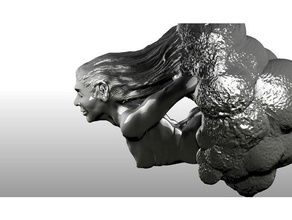 hatchin Skulpturen schön ei lady nest Skulptur Frauen 3d print model - Mito3D