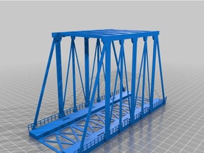 h0 modelo à escala da estrada de ferro modular ponte modelos ferroviária 3d print model - Mito3D