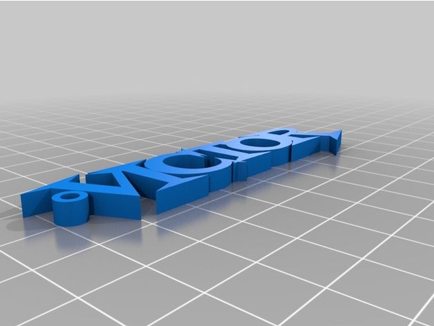 minha simples personalizado nomeado chaveiro chaveiros 3D print model - Mito3D