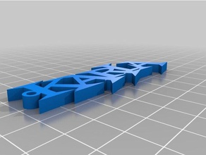 minha simples personalizado nomeado chaveiro chaveiros 3d print model - Mito3D