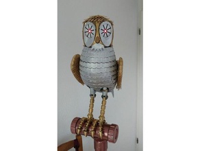 bubo criaturas de aves owl el robot steam punk 3d print model - Mito3D