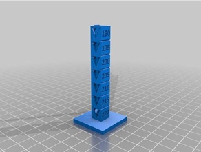 nexeo3d Temperatur-test 220-190 3d-Druck-tests Brücke die überbrückung kundengebundene nexeo Temperatur test Turm 3d print model - Mito3D
