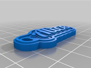 alice keychains customized 3d print model - Mito3D