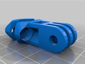 personalizado gopro abrazadera de 12mm - corto la cámara 3d print model - Mito3D