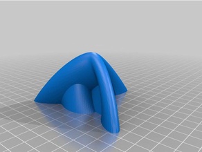 muchacho de la superficie corte matemáticas art 3d print model - Mito3D
