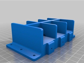 base de montaje 6 relés 12v para automóviles la automoción el monte relé 3d print model - Mito3D