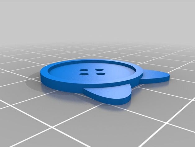 mon personnalisés bouton mercerie parametrique accessoires personnalisé 3D print model - Mito3D