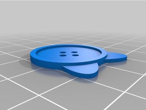 mon personnalisés bouton mercerie parametrique accessoires personnalisé 3d print model - Mito3D