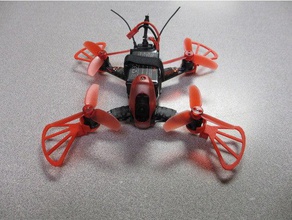 walkera rodeo 110 metre pervane korumaları prop w çıkarılabilir r c araçlar kamera drone gerçek yarış iniş takımları gardiyanlar koruyucu quadcopter 3d print model - Mito3D