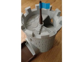 bayrak direğinin zar Kulesi Gizli Oda depolama oyuncak & oyun aksesuarları aksesuar 3d print model - Mito3D