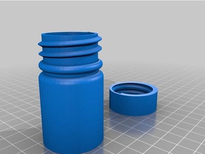 Samen Flasche Container 3d print model - Mito3D