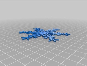 stange snowflake interactive art customized 3d print model - Mito3D
