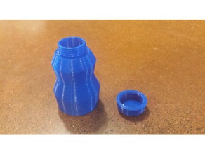 threaded container containers 3d print model - Mito3D