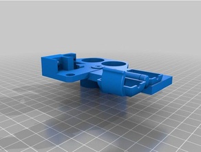 filamentguidedustfilterextruderbasegluetubeholder 3d printer parts 3d print model - Mito3D