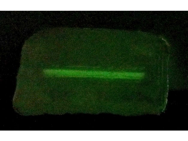 tritium glow stick printable parabollic Gehäuse sport & im freien glowstick glühen dunkel 3D print model - Mito3D