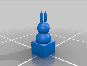 bunny Skulpturen 3d print model - Mito3D
