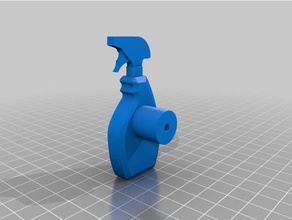 cupboard door spray bottle handle replacement parts knob 3d print model - Mito3D
