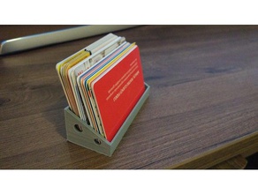 carta di supporto organizzazione banca card il 3d print model - Mito3D