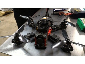 marciano ii bateria titular de quadro guardas r c veículos fpv corrida quadcopter 3d print model - Mito3D