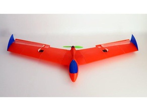 rc flying wing r c vehicles airplane plane aircraft planes remote control 3d print model - Mito3D