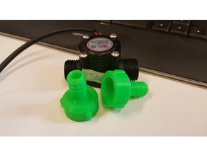 sensore di flusso tubo connettore parti 3d print model - Mito3D