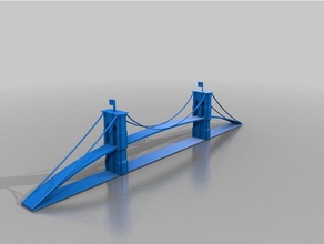 ponte do brooklyn edifícios e estruturas 3d print model - Mito3D