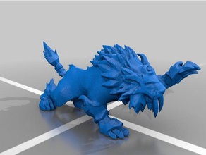druide feral artefact fantôme de la fierté mère animaux ashmane cat fang - esprit warcraft monde 3d print model - Mito3D