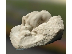 danaid scans & replicas 3d printing scan scanning french laying rock rodin sculpture woman 3d print model - Mito3D